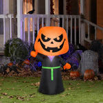 Load image into Gallery viewer, Gemmy Halloween Inflatable Jack O&#39; Lantern Reaper , 3.5 ft Tall, Multi
