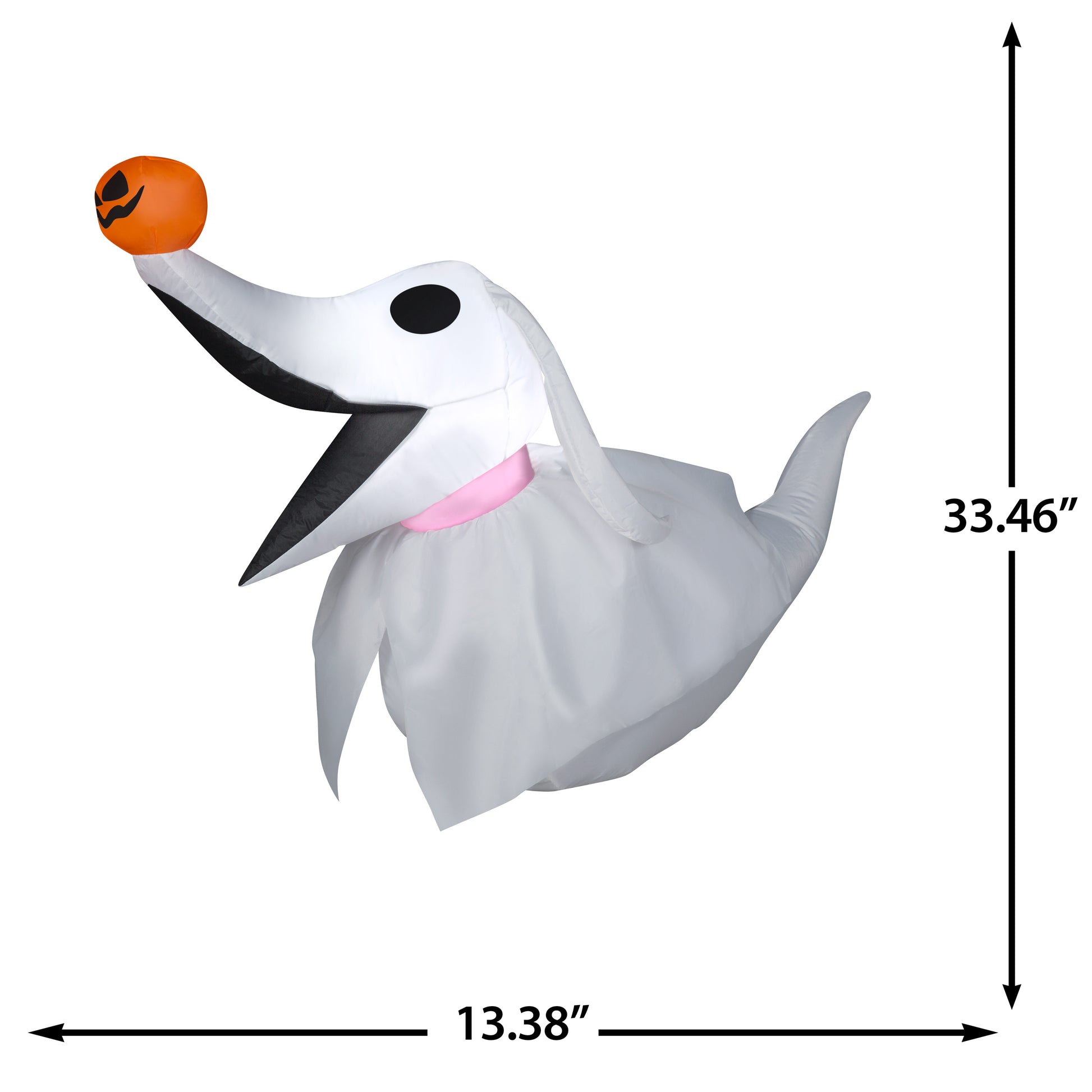 2.5-Ft Disney Zero Halloween Inflatable dimensions