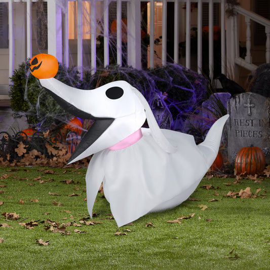 2.5-Ft Disney Zero Halloween Inflatable lifestyle