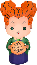 Load image into Gallery viewer, Gemmy Airblown Inflatable Hocus Pocus Winifred, 3.5 ft Tall, Orange
