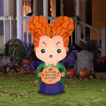 Load image into Gallery viewer, Gemmy Airblown Inflatable Hocus Pocus Winifred, 3.5 ft Tall, Orange
