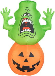Gemmy Airdorable Airblown Slimer Ghostbusters, 1.5 ft Tall, green