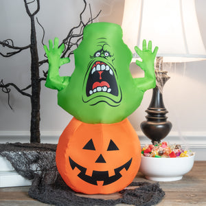 Gemmy Airdorable Airblown Slimer Ghostbusters, 1.5 ft Tall, green