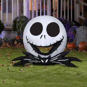 Gemmy Airblown Cutie Jack Skellington Disney , 2.5 ft Tall, Multicolored
