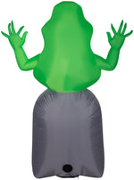 Load image into Gallery viewer, Gemmy Airblown Inflatable Ghostbusters Slimer with Tombstone, 5 ft Tall, green
