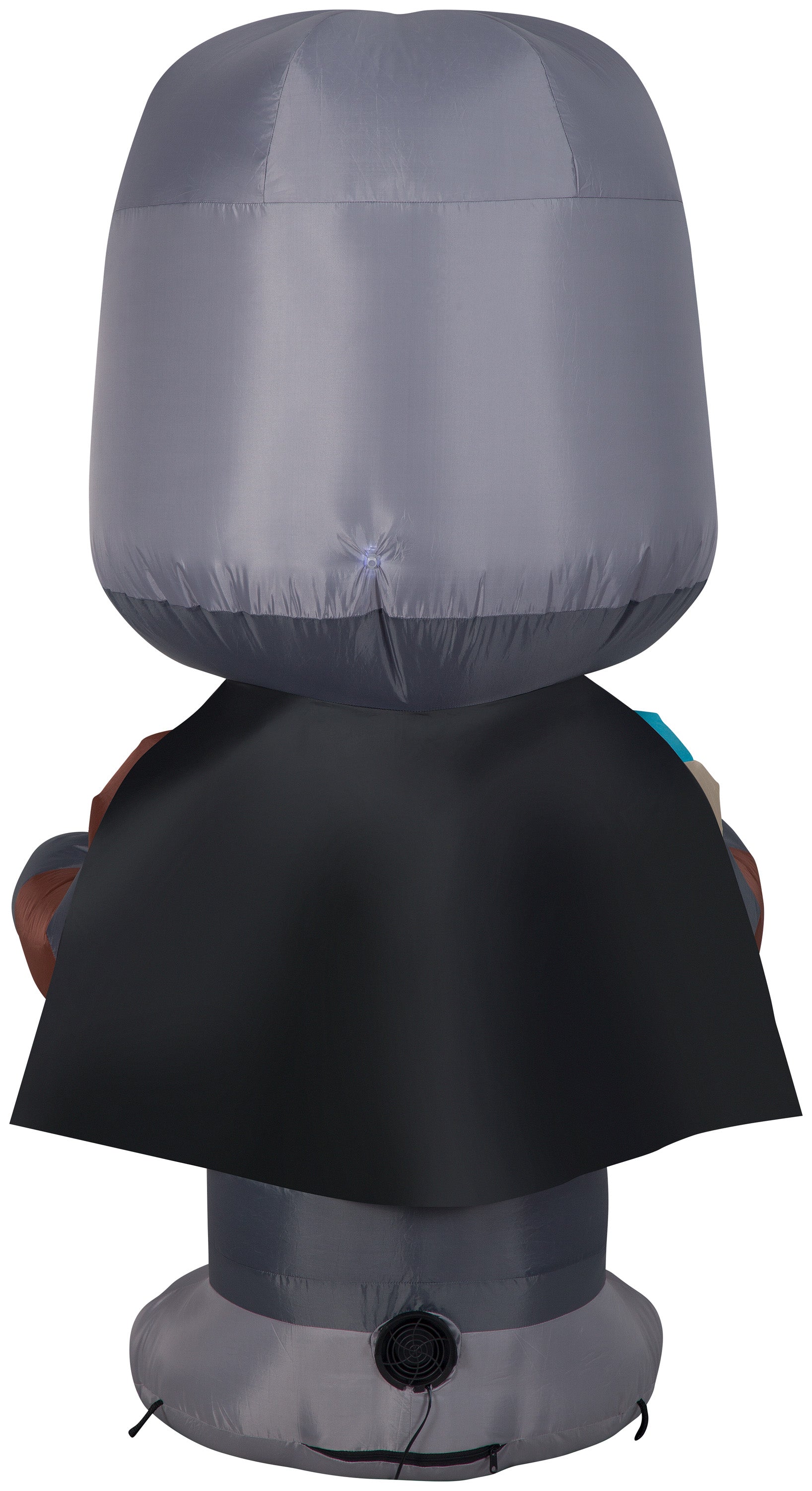 Gemmy Christmas Airblown Inflatable Inflatable Mandalorian with Halloween Banner, 5 ft Tall, grey