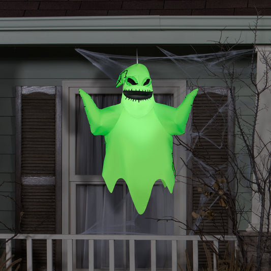 Inflatable Hanging Oogie Boogie, 4 ft Tall, Green lifestyle