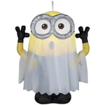 Load image into Gallery viewer, Gemmy Airblown Inflatable Hanging Minion as Ghost Universal, 3.5 ft Tall, Multicolored

