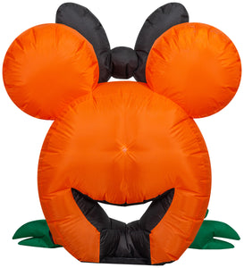 Gemmy Airblown Cutie Minnie Mouse Disney, 3 ft Tall, Orange