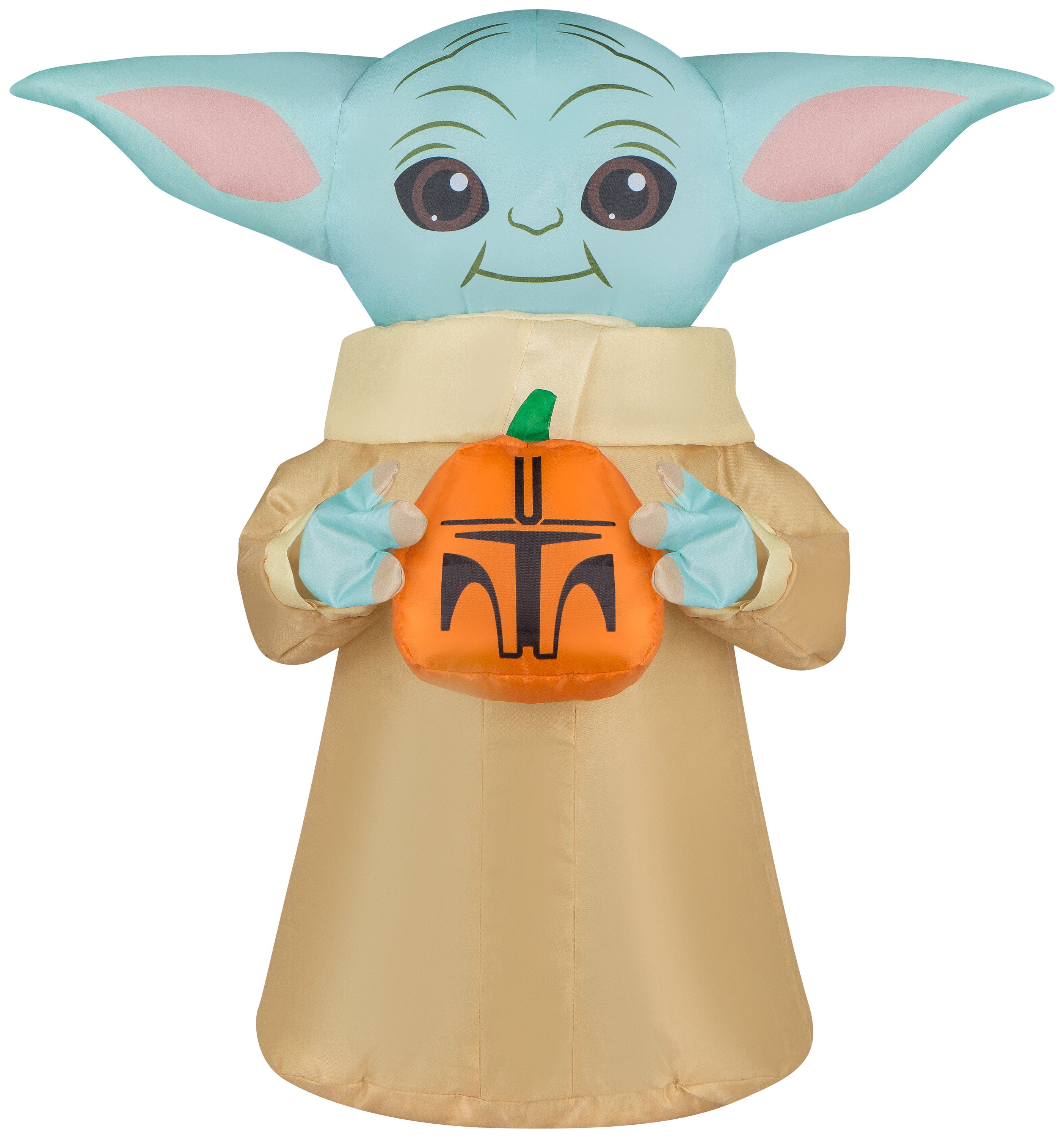 Gemmy Airdorable Airblown The Child w/Pumpkin Star Wars , 1.5 ft Tall, Blue