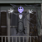 Load image into Gallery viewer, Gemmy Airblown Hanging Jack Skellington w/Blinking Lights Disney, 4 ft Tall, Multi
