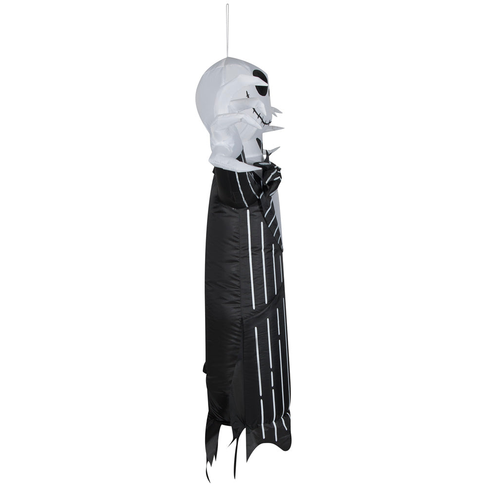 Gemmy Airblown Hanging Jack Skellington w/Blinking Lights Disney, 4 ft Tall, Multi