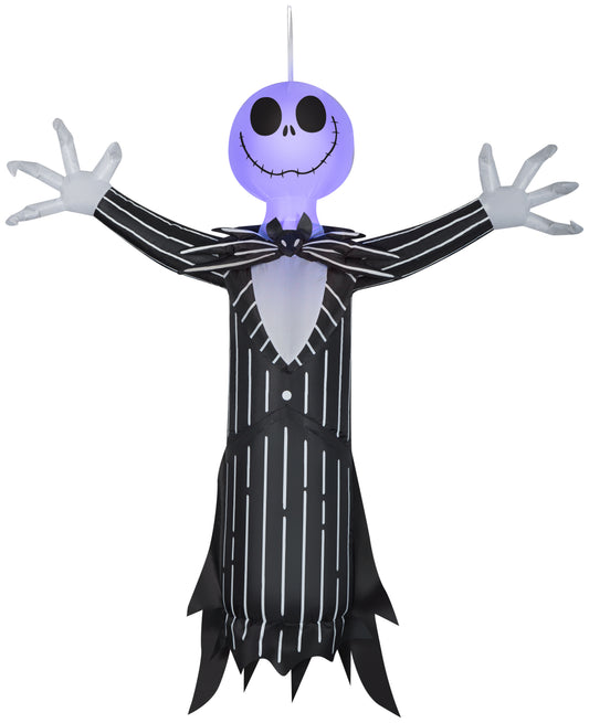 Hanging Jack Skellington w/Blinking Lights Disney, 4 ft Tall