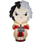 Load image into Gallery viewer, Gemmy Halloween Inflatable Cruella de Vil with Banner, 5 ft Tall, Multi
