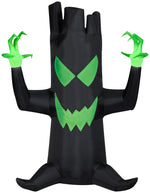 Load image into Gallery viewer, Gemmy Airblown Inflatable Spooky Black Tree with Micro Lights, 7 ft Tall, black
