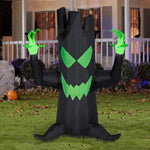 Load image into Gallery viewer, Gemmy Airblown Inflatable Spooky Black Tree with Micro Lights, 7 ft Tall, black
