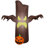 Load image into Gallery viewer, Gemmy Airblown Inflatable Brown Tree w/Yellow Face &amp; JOL , 3.5 ft Tall, Multi
