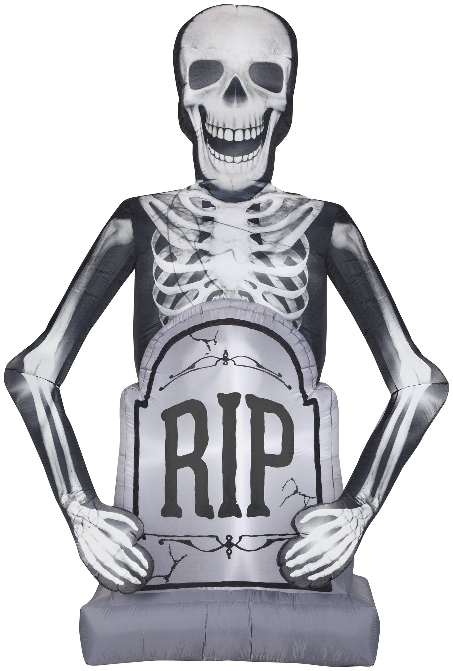 Photorealistic Skeleton w/Tombstone Giant, 10 ft Tall