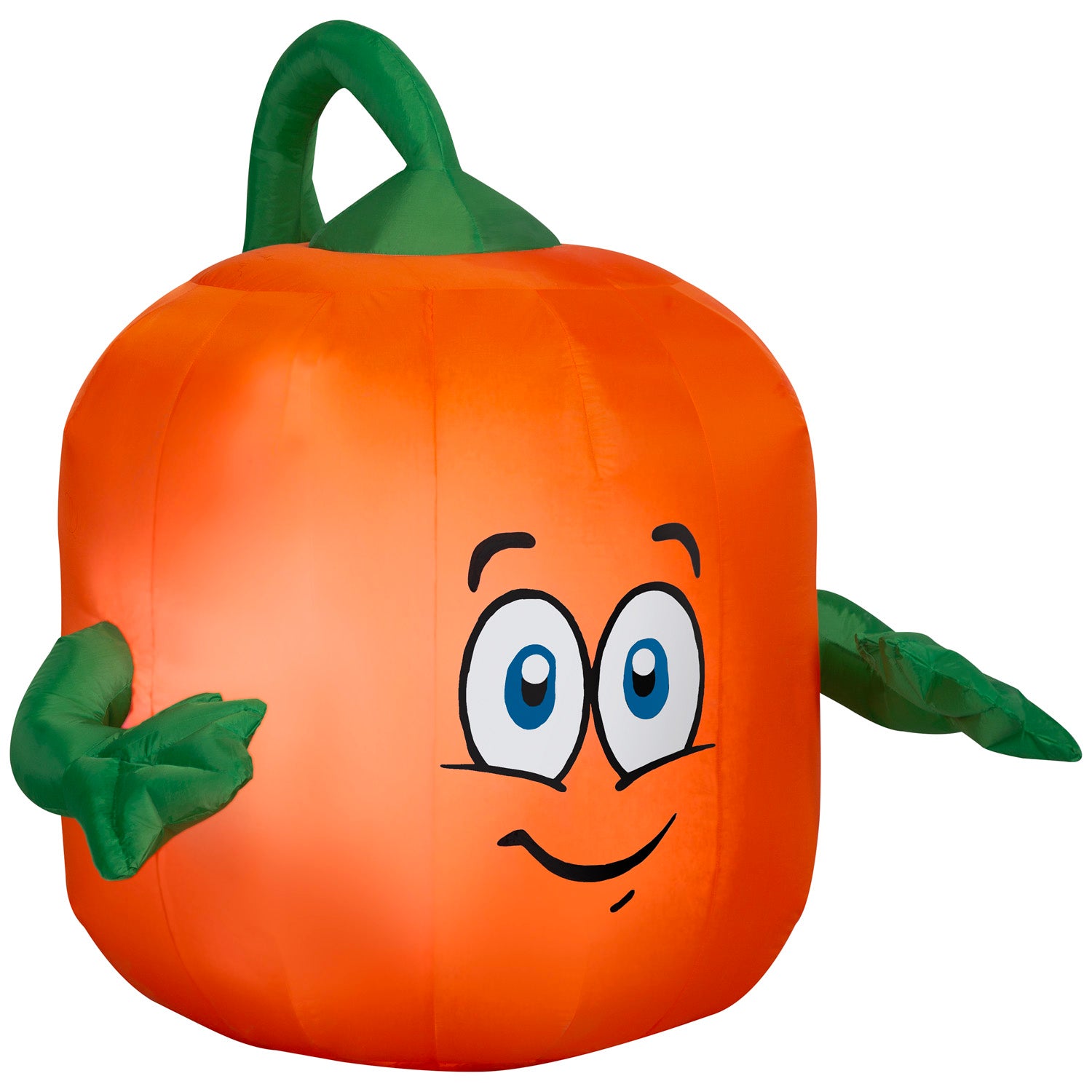 Gemmy Halloween Inflatable Spookley the Square Pumpkin, 3.5 ft Tall