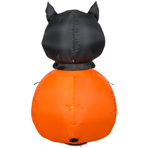 Gemmy Halloween Inflatable Spookley the Square Pumpkin, 3.5 ft Tall