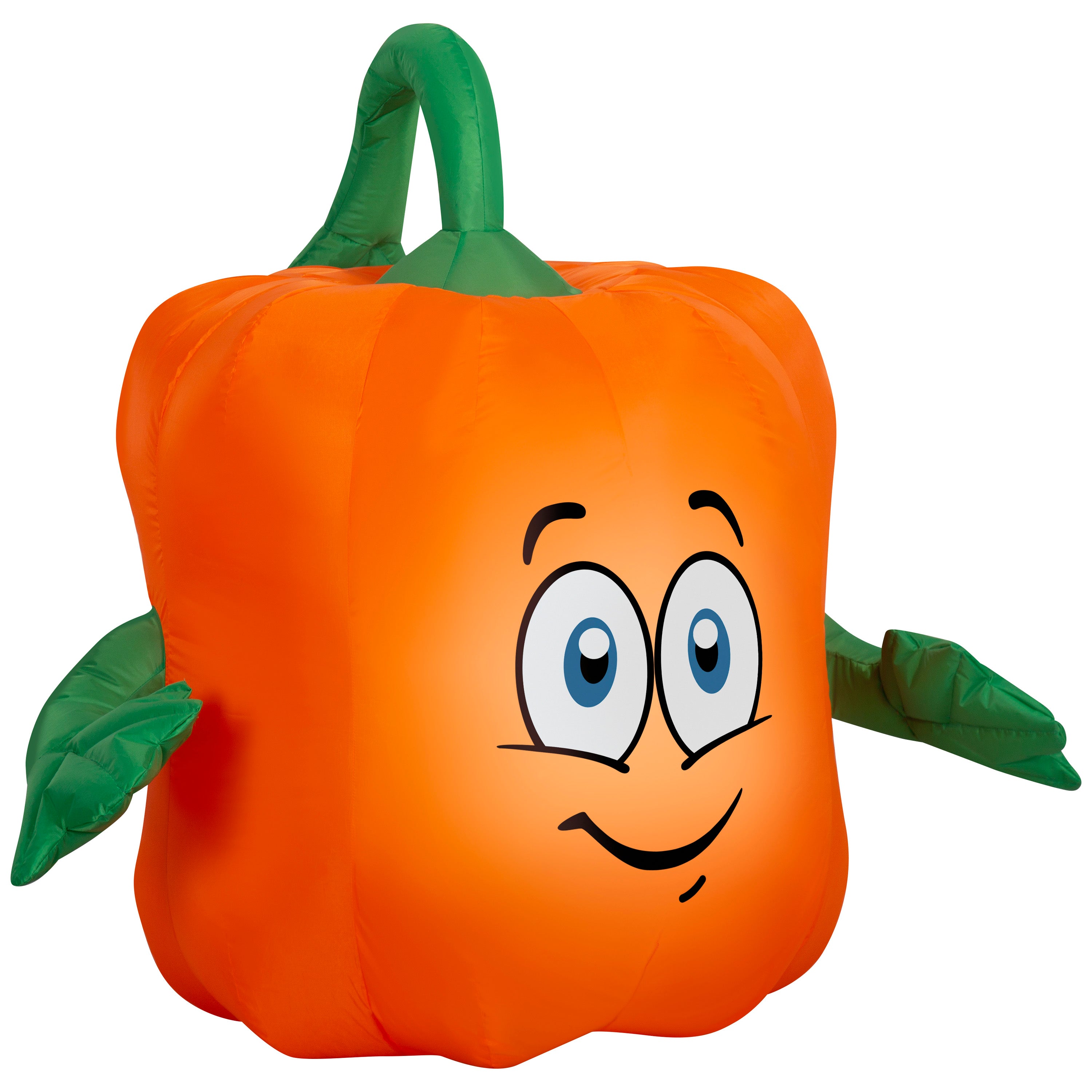 Gemmy Halloween Inflatable Spookley the Square Pumpkin, 3.5 ft Tall, Multi