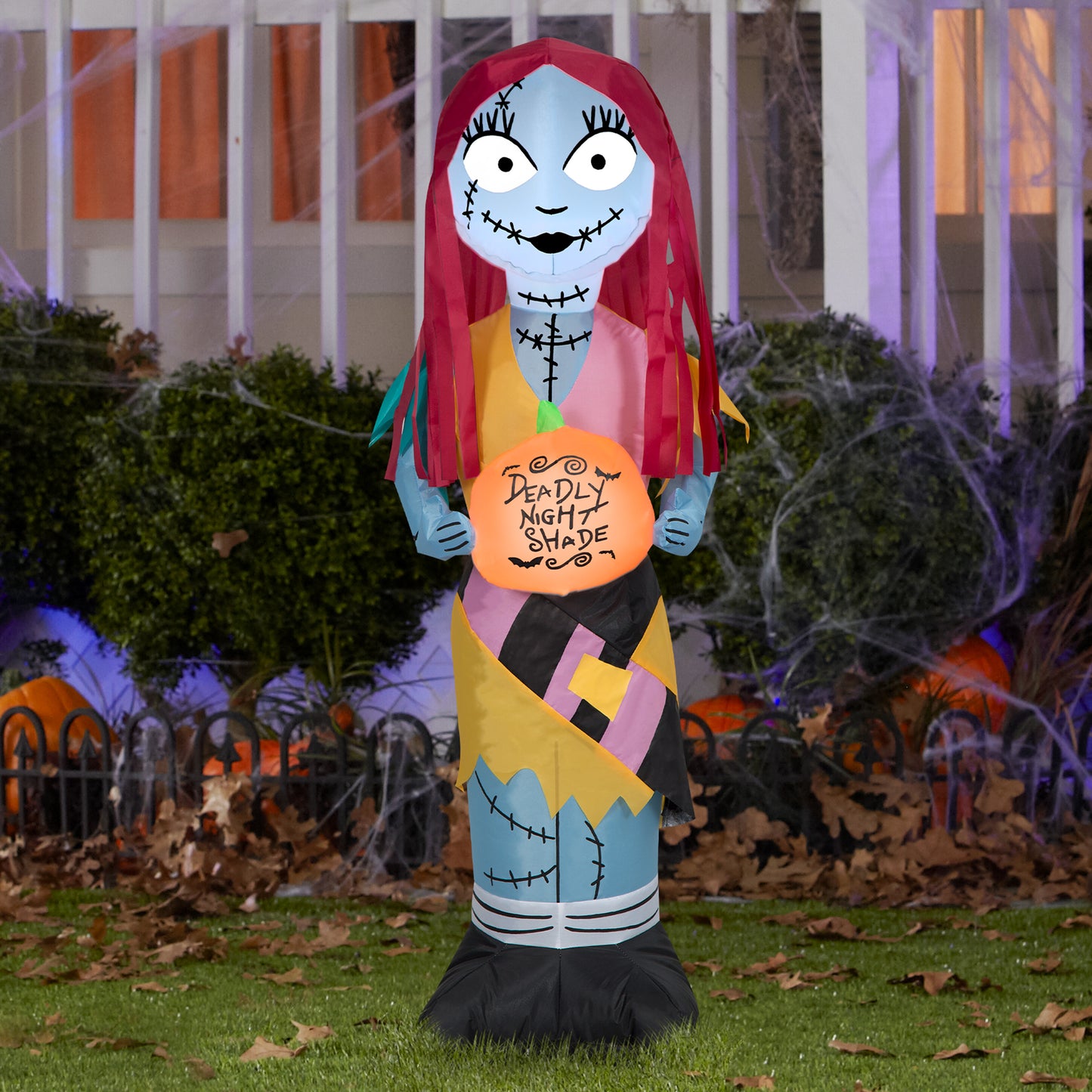 3.5-Ft Disney Sally with Pumpkin Halloween Inflatable lifestyle