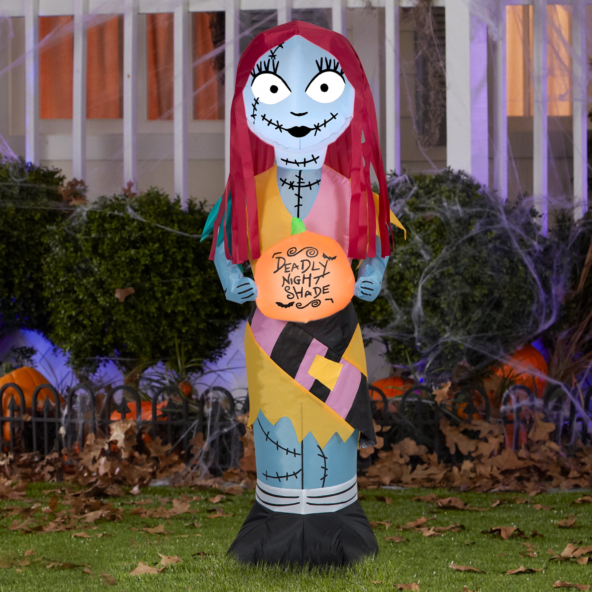 3.5-Ft Disney Sally with Pumpkin Halloween Inflatable lifestyle