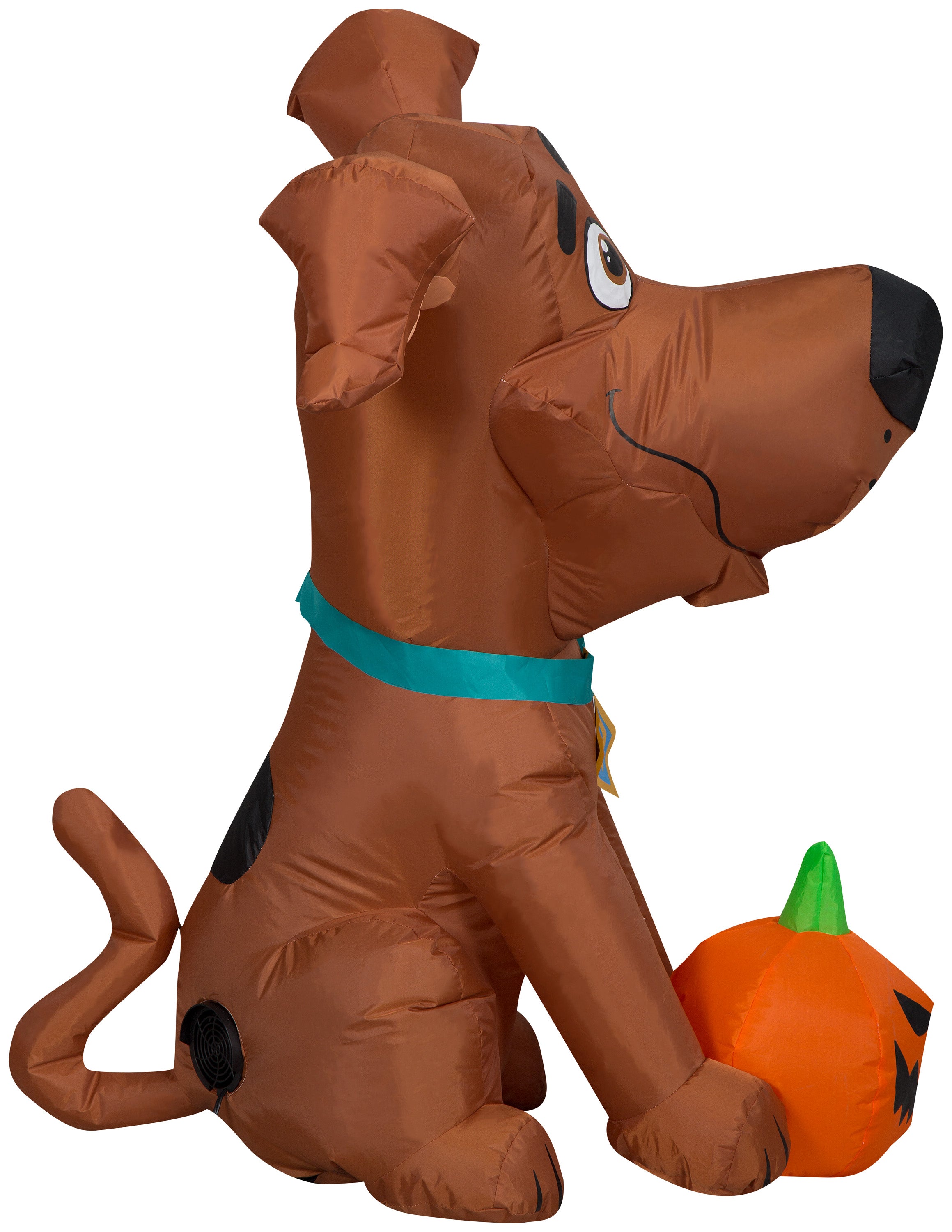 Gemmy Airblown Inflatable SCOOB with Pumpkin, 3.5 ft Tall, brown