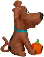 Load image into Gallery viewer, Gemmy Airblown Inflatable SCOOB with Pumpkin, 3.5 ft Tall, brown
