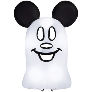 Gemmy Airblown Inflatable Flat Mickey Ghost Giant Disney, 9.5 ft Tall, Multicolored