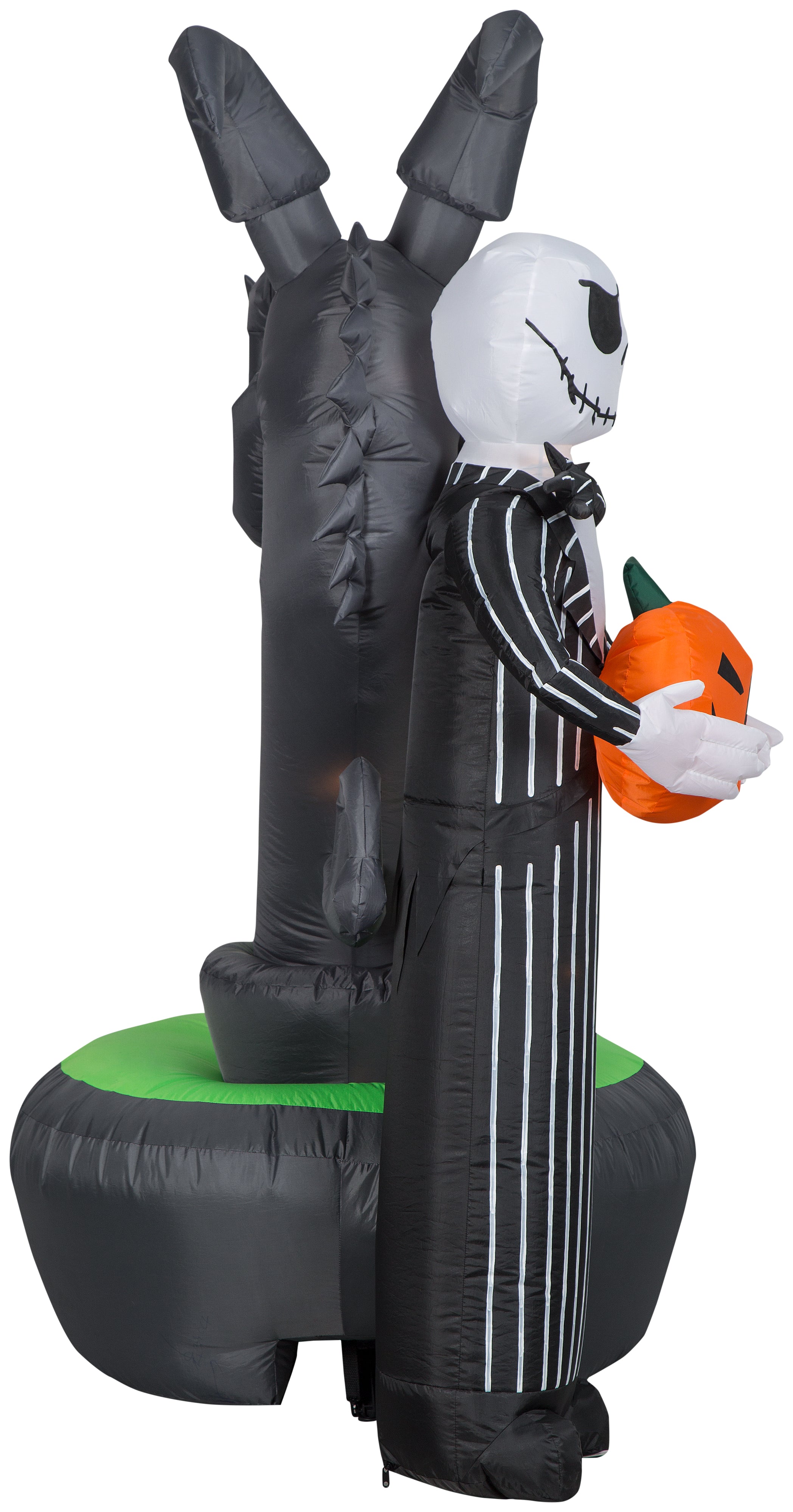 Gemmy Projection Airblown Jack Skellington w/Kaleidoscope Fountain Scene Disney, 6 ft Tall, Multi
