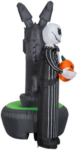 Gemmy Projection Airblown Jack Skellington w/Kaleidoscope Fountain Scene Disney, 6 ft Tall, Multi
