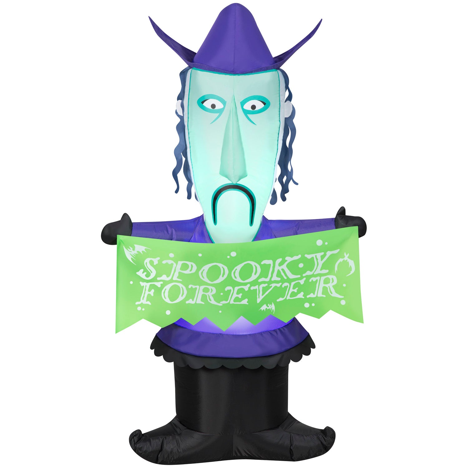 Halloween Inflatable Shock with Banner, 5 ft Tall