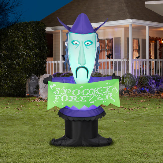 Halloween Inflatable Shock with Banner, 5 ft Tall lifestyle