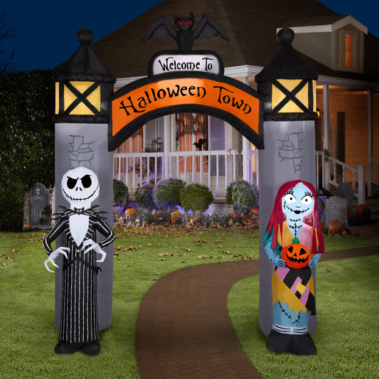 8.5-Ft Disney Halloween Town Archway Inflatable lifestyle