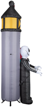 Load image into Gallery viewer, Gemmy Airblown NBC Welcome to Halloween Town Archway Disney, 8.5 ft Tall, Grey
