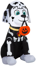 Load image into Gallery viewer, Gemmy Airblown Marshall in Skeleton Costume Nick, 3 ft Tall, Multi
