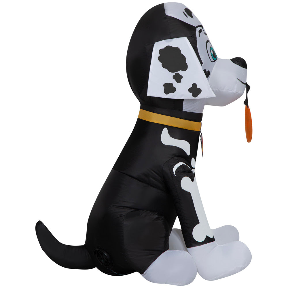 Gemmy Airblown Marshall in Skeleton Costume Nick, 3 ft Tall, Multi