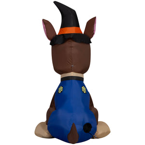 Gemmy Airblown Chase in Witch Costume Nick, 3.5 ft Tall, Multi