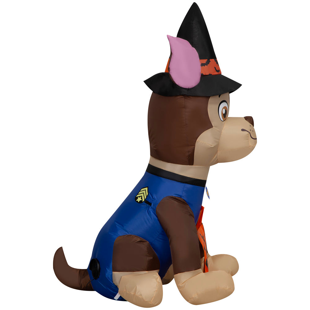 Gemmy Airblown Chase in Witch Costume Nick, 3.5 ft Tall, Multi