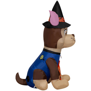 Gemmy Airblown Chase in Witch Costume Nick, 3.5 ft Tall, Multi