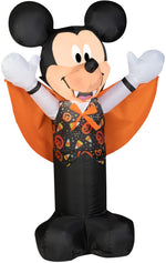 Load image into Gallery viewer, Gemmy Airblown Inflatable Mickey Mouse as Vampire, 3.5 ft Tall, black
