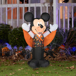Load image into Gallery viewer, Gemmy Airblown Inflatable Mickey Mouse as Vampire, 3.5 ft Tall, black
