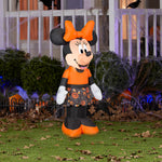 Load image into Gallery viewer, Gemmy Airblown Inflatable Minnie Mouse in Candy Skirt, 3.5 ft Tall, black
