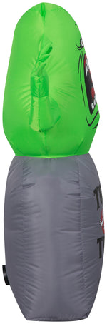 Load image into Gallery viewer, Gemmy Airblown Inflatable Ghostbusters Slimer with Tombstone, 3.5 ft Tall, Green
