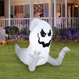 Gemmy Airblown Inflatable Crawler Ghost, 3 ft Tall, Multi