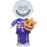 Load image into Gallery viewer, Gemmy Halloween Inflatable Barrel with Jack O&#39; Lantern, 4 ft Tall, Multi
