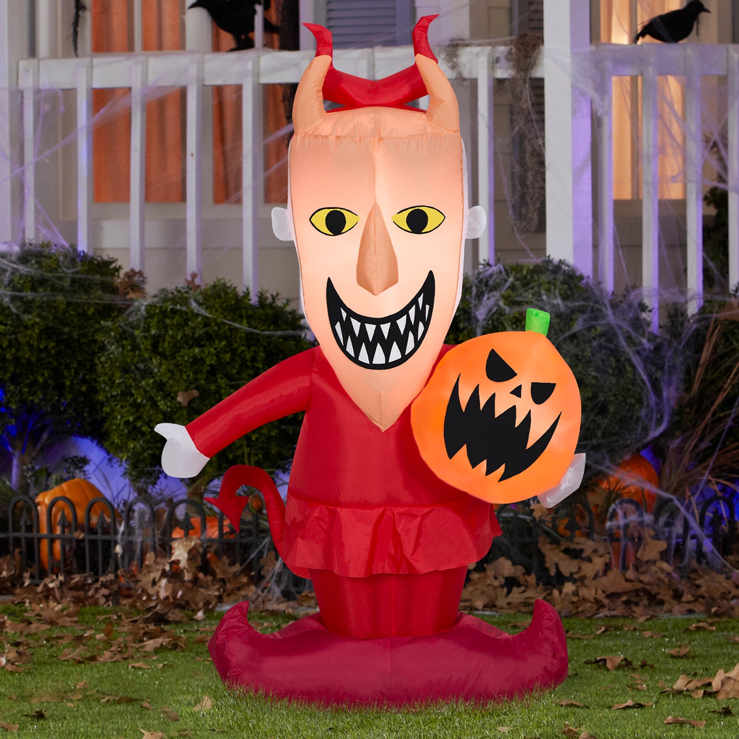 Halloween Inflatable Lock with Jack O' Lantern, 4 ft Tall lifestyle