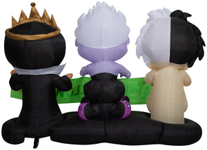 Gemmy Airblown Disney Villians Scene Disney, 4 ft Tall, Green
