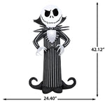 Load image into Gallery viewer, Gemmy Airblown Inflatable Jack Skellington w/Stylized Collar Disney, 3.5 ft Tall, Multicolored
